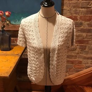 NWT Christopher & Banks Cotton Knit Shrug M